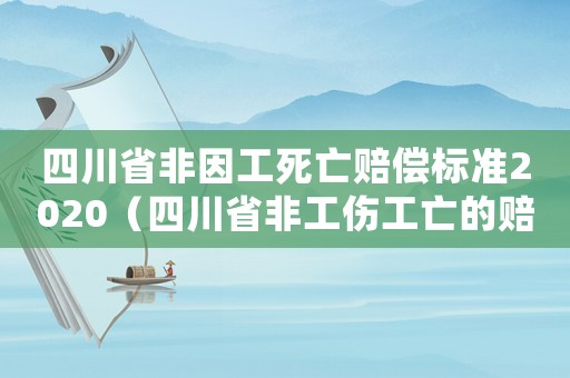 四川省非因工死亡賠償標準2020（四川省非工傷工亡的賠償標準2015）