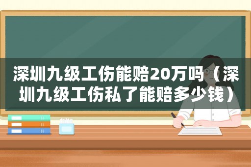 深圳九級工傷能賠20萬嗎（深圳九級工傷私了能賠多少錢）
