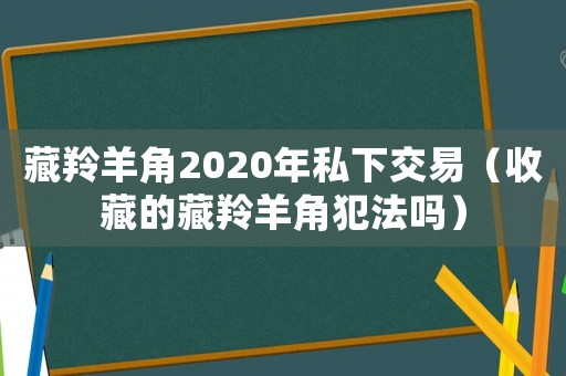 藏羚羊角2020年私下交易（收藏的藏羚羊角犯法嗎）