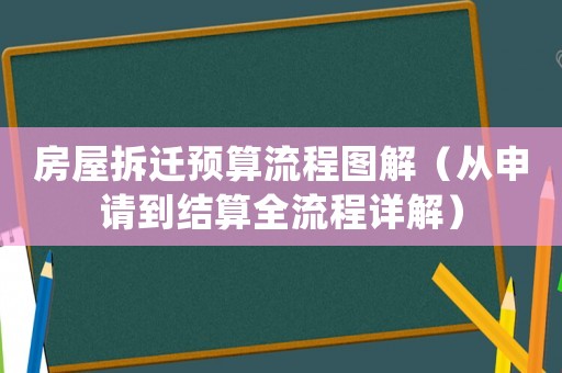 房屋拆遷預算流程圖解（從申請到結算全流程詳解）