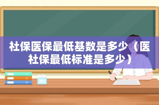 社保醫保最低基數是多少（醫社保最低標準是多少）