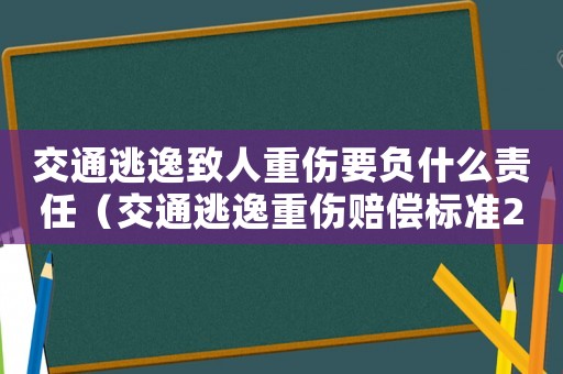 交通逃逸致人重傷要負什么責任（交通逃逸重傷賠償標準2015）