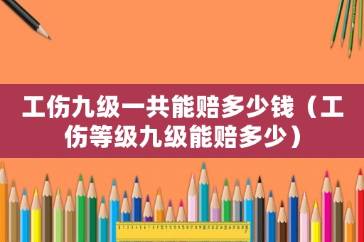 工傷九級一共能賠多少錢（工傷等級九級能賠多少）