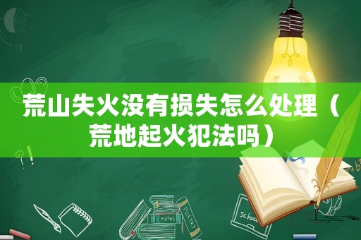 荒山失火沒有損失怎么處理（荒地起火犯法嗎）