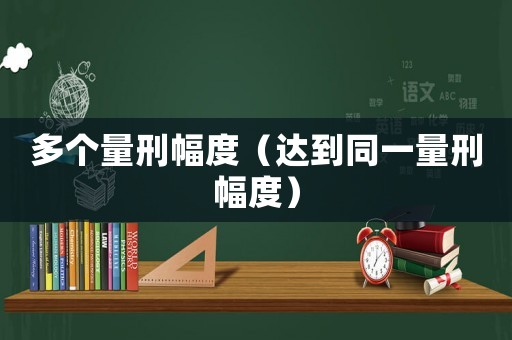 多個量刑幅度（達到同一量刑幅度）