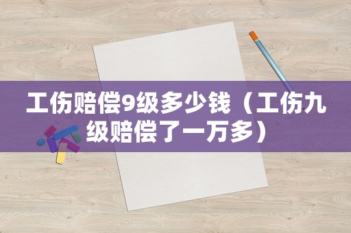 工傷賠償9級多少錢（工傷九級賠償了一萬多）