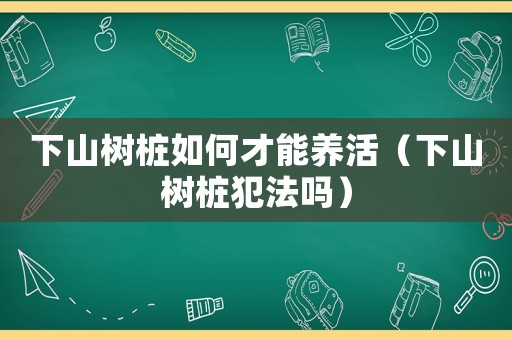 下山樹樁如何才能養活（下山樹樁犯法嗎）