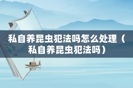 私自養昆蟲犯法嗎怎么處理（私自養昆蟲犯法嗎）