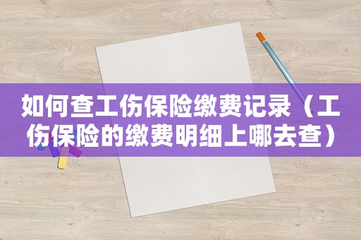 如何查工傷保險(xiǎn)繳費(fèi)記錄（工傷保險(xiǎn)的繳費(fèi)明細(xì)上哪去查）