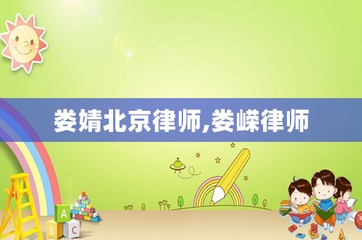 婁婧北京律師,婁嶸律師