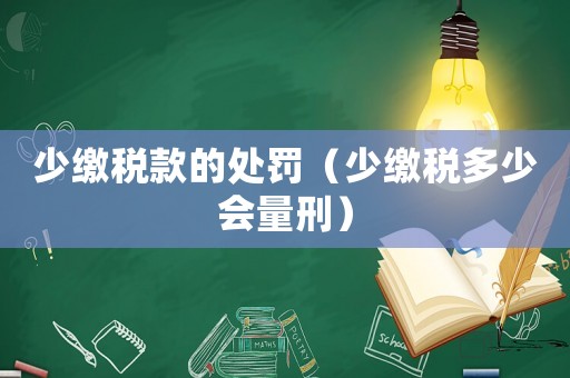 少繳稅款的處罰（少繳稅多少會量刑）