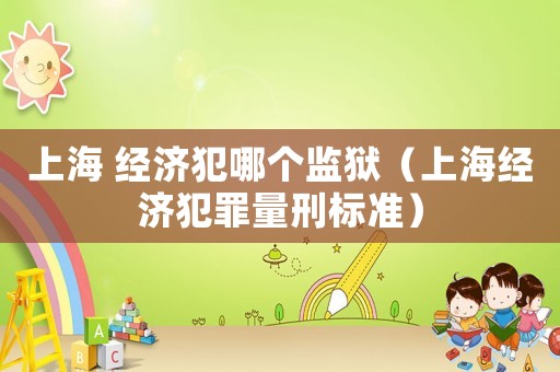 上海 經濟犯哪個監獄（上海經濟犯罪量刑標準）
