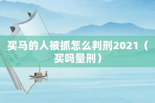 買馬的人被抓怎么判刑2021（買嗎量刑）