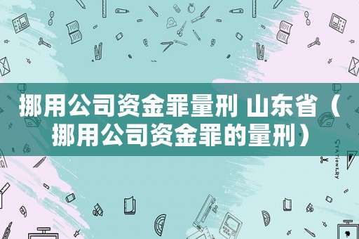 挪用公司資金罪量刑 山東省（挪用公司資金罪的量刑）