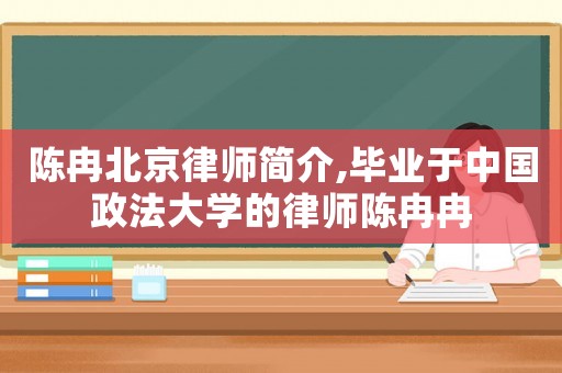 陳冉北京律師簡(jiǎn)介,畢業(yè)于中國政法大學(xué)的律師陳冉冉