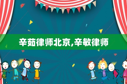 辛茹律師北京,辛敏律師