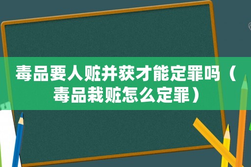 毒品要人贓并獲才能定罪嗎（毒品栽贓怎么定罪）