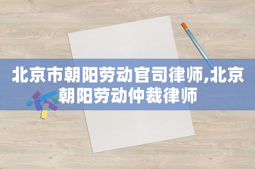北京市朝陽勞動官司律師,北京朝陽勞動仲裁律師