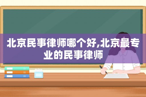 北京民事律師哪個好,北京最專業的民事律師