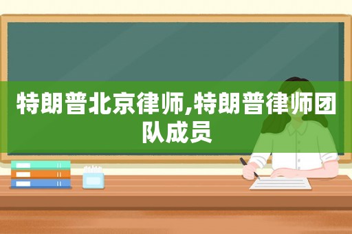 特朗普北京律師,特朗普律師團(tuán)隊(duì)成員