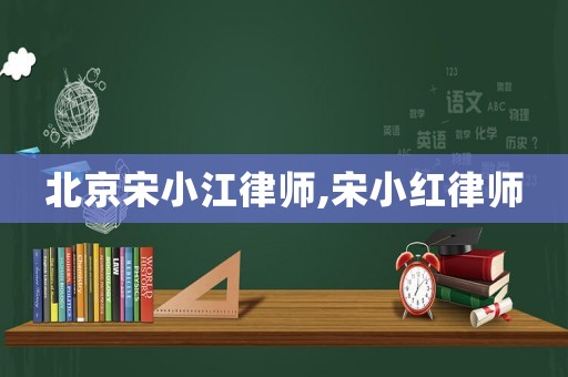 北京宋小江律師,宋小紅律師