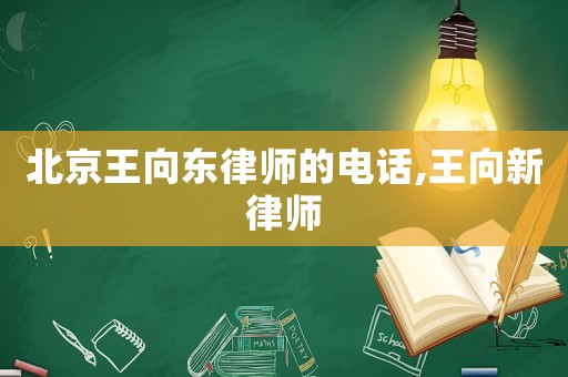 北京王向東律師的電話,王向新律師