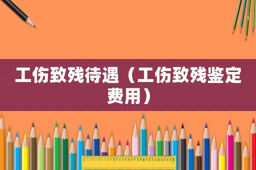 工傷致殘待遇（工傷致殘鑒定費用）