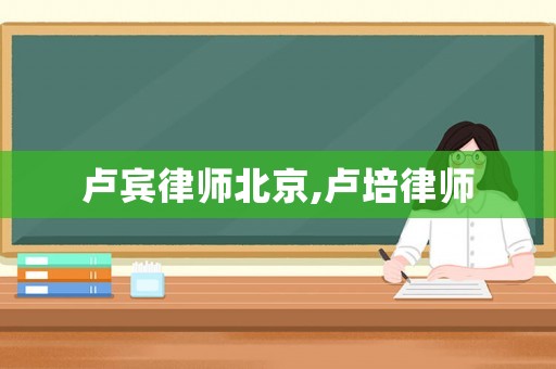 盧賓律師北京,盧培律師