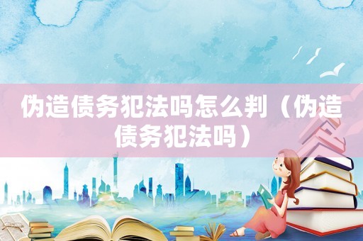偽造債務犯法嗎怎么判（偽造債務犯法嗎）