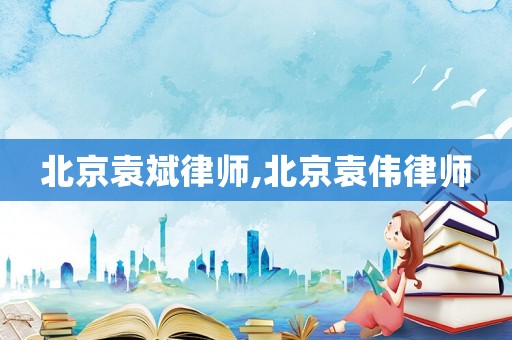北京袁斌律師,北京袁偉律師