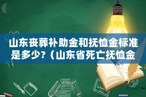 山東喪葬補助金和撫恤金標準是多少?（山東省死亡撫恤金喪葬費標準）