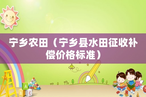 寧鄉農田（寧鄉縣水田征收補償價格標準）