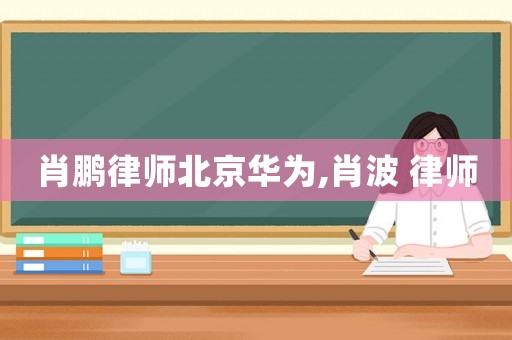 肖鵬律師北京華為,肖波 律師