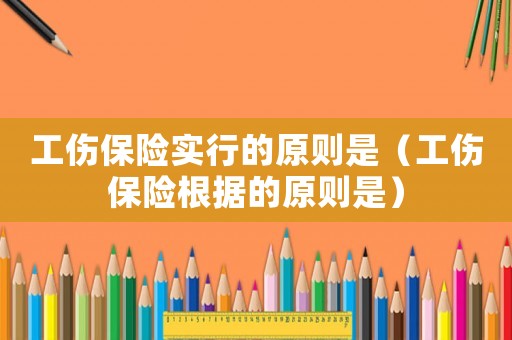 工傷保險實行的原則是（工傷保險根據的原則是）