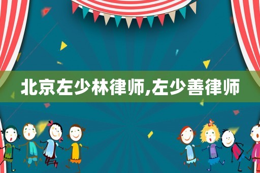 北京左少林律師,左少善律師