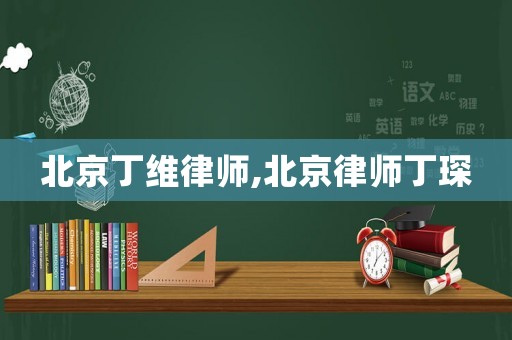 北京丁維律師,北京律師丁琛