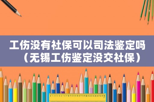 工傷沒有社保可以司法鑒定嗎（無錫工傷鑒定沒交社保）