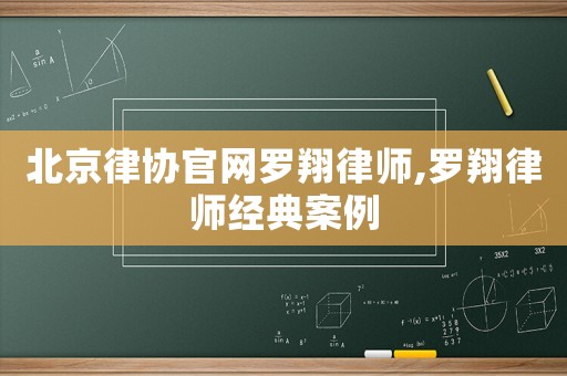 北京律協官網羅翔律師,羅翔律師經典案例