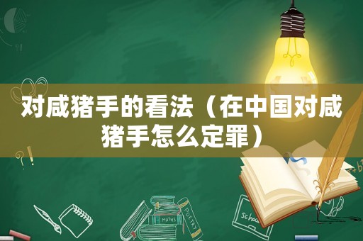 對咸豬手的看法（在中國對咸豬手怎么定罪）