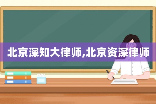 北京深知大律師,北京資深律師