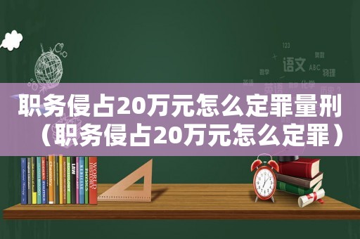 職務侵占20萬元怎么定罪量刑（職務侵占20萬元怎么定罪）