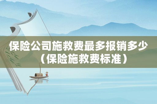 保險(xiǎn)公司施救費(fèi)最多報(bào)銷多少（保險(xiǎn)施救費(fèi)標(biāo)準(zhǔn)）
