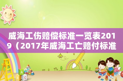 威海工傷賠償標準一覽表2019（2017年威海工亡賠付標準）