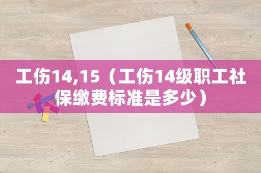 工傷14,15（工傷14級職工社保繳費(fèi)標(biāo)準(zhǔn)是多少）