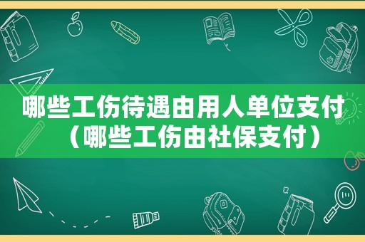 哪些工傷待遇由用人單位支付（哪些工傷由社保支付）