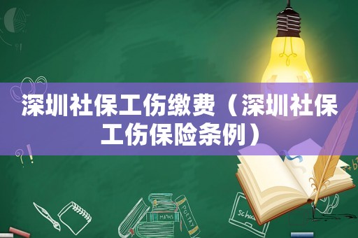 深圳社保工傷繳費（深圳社保工傷保險條例）