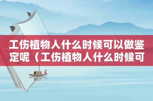 工傷植物人什么時候可以做鑒定呢（工傷植物人什么時候可以做鑒定）