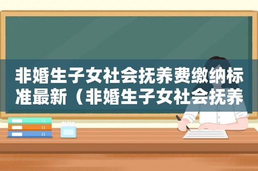 非婚生子女社會撫養(yǎng)費繳納標準最新（非婚生子女社會撫養(yǎng)費繳納標準）