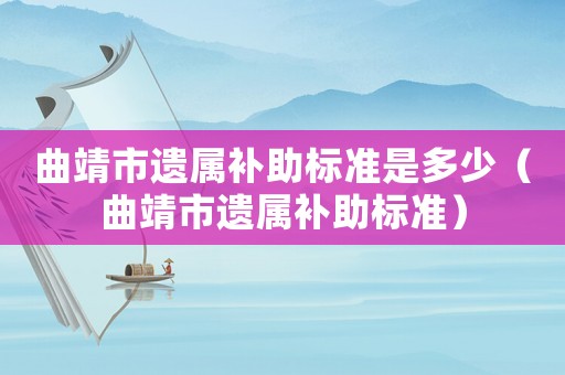 曲靖市遺屬補助標準是多少（曲靖市遺屬補助標準）