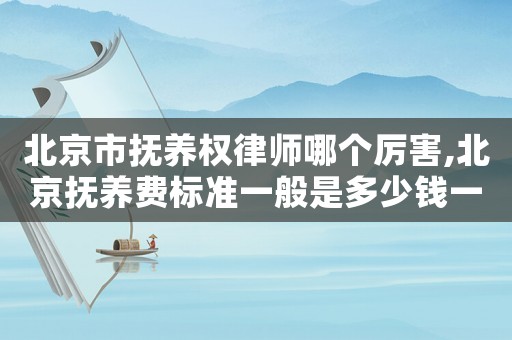 北京市撫養(yǎng)權(quán)律師哪個(gè)厲害,北京撫養(yǎng)費(fèi)標(biāo)準(zhǔn)一般是多少錢(qián)一個(gè)月